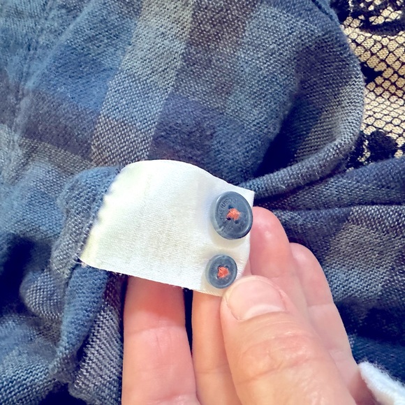 Weatherproof medium weight blue plaid flannel men’s shirt medium - Picture 7 of 7